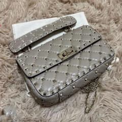 VALENTINO ロックスタッズ スパイク ナッパレザー スモールバッグのサムネイル