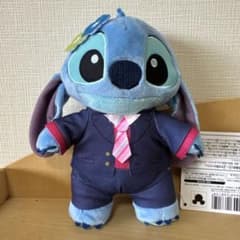 スティッチ ぬいぐるみ マスコット スーツ姿のサムネイル
