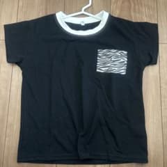 ゼブラ柄ポケット Tシャツ キッズ 120cmのサムネイル