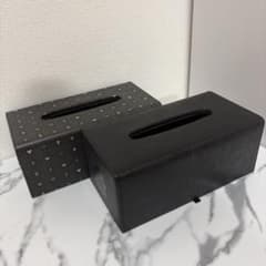 キングダムハーツ III ティシュボックスカバー ブラック ロイヤル モノグラム キングダムハーツ III ティシュボックスカバー ブラック ロイヤル