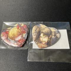 地獄のどこが悪い? くじ引き堂 ハート缶バッジ ミカエル ラファエル