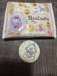 サンリオキャラクター ビスケット4 刺繍缶バッジ ハンギョドンのサムネイル
