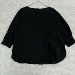 UNIQLO マーセライズコットンシャーリングボリュームスリーブT 7分袖