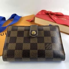 ⭐️美品・定番⭐️ルイヴィトン・ダミエ・がま口・二つ折り財布・M 61674 茶系のサムネイル