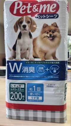Pet&me ペットシーツ レギュラー 200枚入 うす型のサムネイル