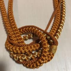 帯締め　山吹色　正絹のサムネイル