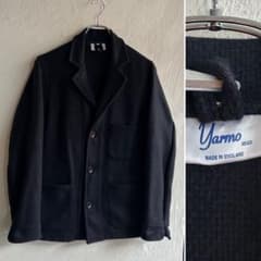 イングランド製 yarmo ウール ドライバージャケット ネイビー 38 イングランド製 yarmo ウール ドライバージャケット ネイビー 38