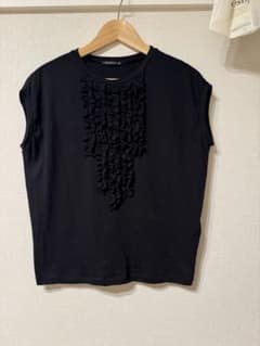 は*ん様 今季完売mizuiroindフリルフレンチスリーブＴシャツ未使用 は*ん様 今季完売mizuiroindフリルフレンチスリーブTシャツ未使用