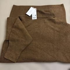 UNIQLO 3Dスフレヤーン タートルネックワンピース 35 Brown Lのサムネイル