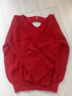 UNITED ARROWS グリーレーベルリラクシング ニット レッドのサムネイル