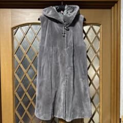 専用☆ロイヤルSAGAミンクグレー フード付き ノースリーブジレ コート 専用☆ロイヤルSAGAミンクグレー フード付き ノースリーブジレ コート