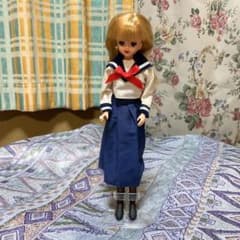 ジェニーちゃん人形　1990年代。【セーラー服バージョン、メイク有り、汚れ有り】 ジェニーちゃん人形 1990年代。【セーラー服バージョン、メイク有り