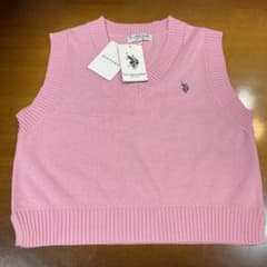 【未使用】U.S.POLO.ASSN ピンクベストニットのサムネイル