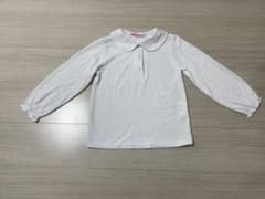 お受験　キッズ　長袖ニットブラウスのサムネイル