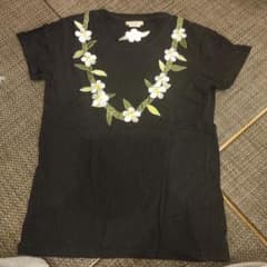 アイランドクルーハワイ　ブラック Tシャツ刺繍 Lサイズのサムネイル