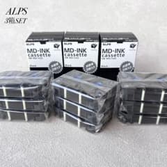 ◎未使用品アルプスMDインクカセットMDC-FLK3黒9本プリンター印刷