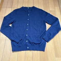 UNIQLO 크루넥 가디건 네이비 L 사이즈