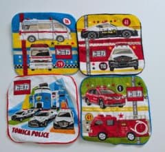 トミカ デザイン ハンカチ 4枚セットのサムネイル
