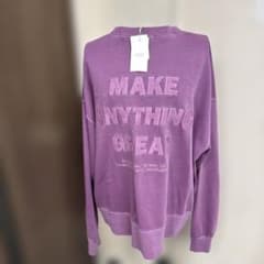 ロゴ刺繍 スウェット パープルのサムネイル