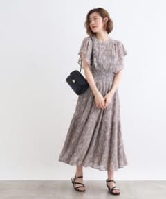 ♡grove♡ グローブ ジョーゼットプリントワンピースのサムネイル