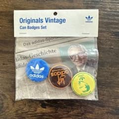 adidas Originals】 Vintage 缶バッジ 3個セット - メルカリ