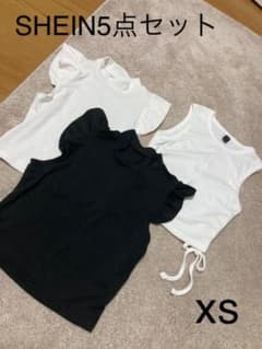 SHEIN カットソー　お部屋着5点セット　xsのサムネイル