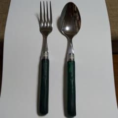 〔WEDG WOOD〕スプーン＆フォークのセットです。のサムネイル