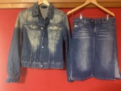 ヨ*ー様 DIESEL デニムジャケット＆スカートセットのサムネイル