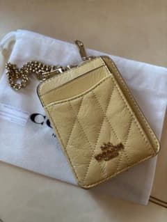 COACH イエロー キルティング カードケースのサムネイル