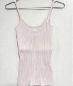 courreges リブ キャミソール ピンク Sサイズ - メルカリ