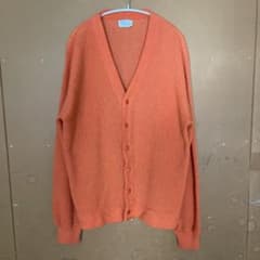 希少70s Sears オレンジ Vネック カーディガン - メルカリ