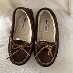 MINNETONKA 4012ブラウン ファーモカシン24cm 7のサムネイル