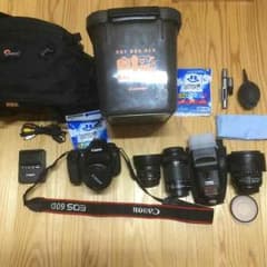 セット 販売 美品 canon 60D ダブルズームキット 交換レンズ2本のサムネイル