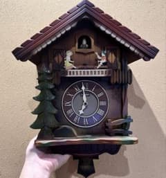 ジャンク品 昭和レトロ アンティークCITIZEN 鳩時計 振り子時計 人形