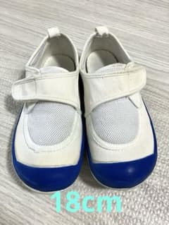 教育パワーシューズ 上履き 18cm ブルーのサムネイル