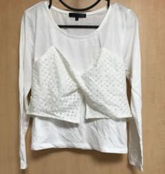 カットソー ロンT☆レース付のサムネイル