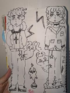 手描きイラスト スケッチブック アートのサムネイル