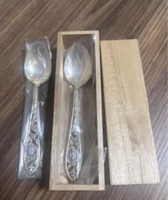 希少】銀 2個セット ロータリークラブ記念品ヴィンテージ・スプーン