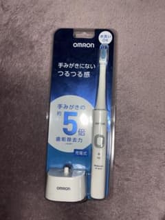 新品★オムロン充電式の電動歯ブラシ★水洗いOKのサムネイル
