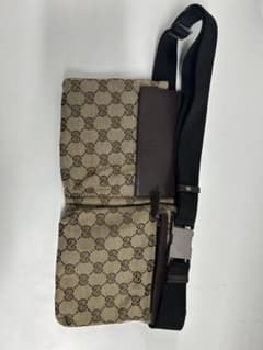 GUCCI グッチ　GGキャンバス　ボディバッグ　ウエストバッグ　28566のサムネイル