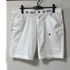 訳あり】パーリーゲイツ ゴルフ ハーフパンツ 白 メンズ 7 XXL 3L