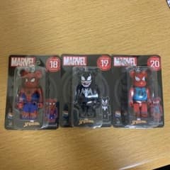 じ*ー様 ベアブリック マーベル　ヴェノム　スパイダーマン　スカーレットスパイダのサムネイル