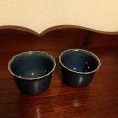 古伊万里　瑠璃釉　向付け　２個 16000円→15000円 古伊万里 瑠璃釉 向付2個 15000円-13000円 - メルカリ