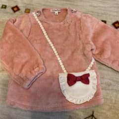もも様専用【美品】anyFAM 90 トップス　女の子　ピンク　リボンのサムネイル
