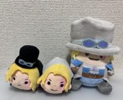 ワンピース サボ ぬいぐるみ 3点セット 麦たま ムギムギおてだまのサムネイル