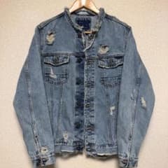 値下げ⬇︎美品‼︎ ZARA MAN 切りっぱなし ダメージ デニムジャケットのサムネイル