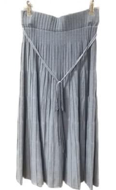 ミラオーウェン　プリーツロングスカート