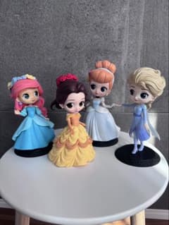 ディズニープリンセス フィギュア 4体セット Qposket フラワースタイル