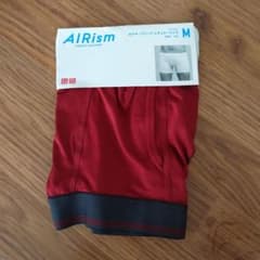 UNIQLO AIRism ボクサーブリーフ レッド Mのサムネイル
