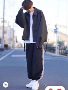 act'm ラインパンツ ブラックのサムネイル